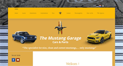 Desktop Screenshot of mustanggarage.be